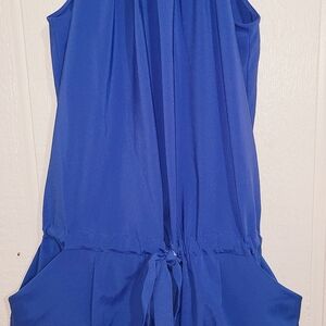Source Unknown Strapless Blue Dress